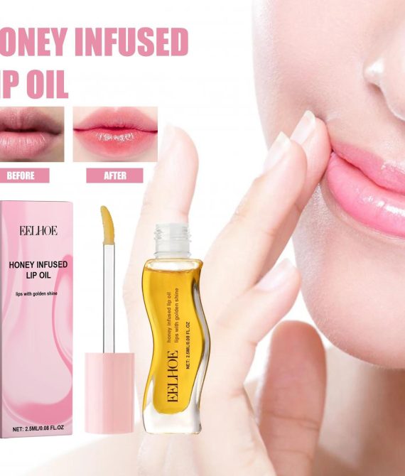 Honey Lip Moisturizing Oil: Nourishing Lip Oil for Hydration & Lightening, Prevents Chapped Lips