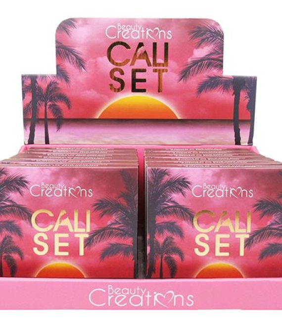 BEAUTY CREATIONS Cali Set Eyeshadow Palette Display Set, 12 pcs