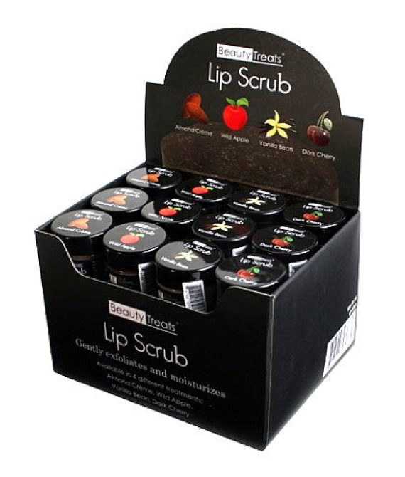 BEAUTY TREATS Lip Scrub Display Case Set 36 Pieces