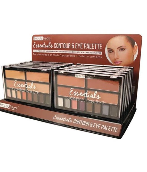 BEAUTY TREATS Essentials Contour & Eye Palette Display Set, 12 Pieces