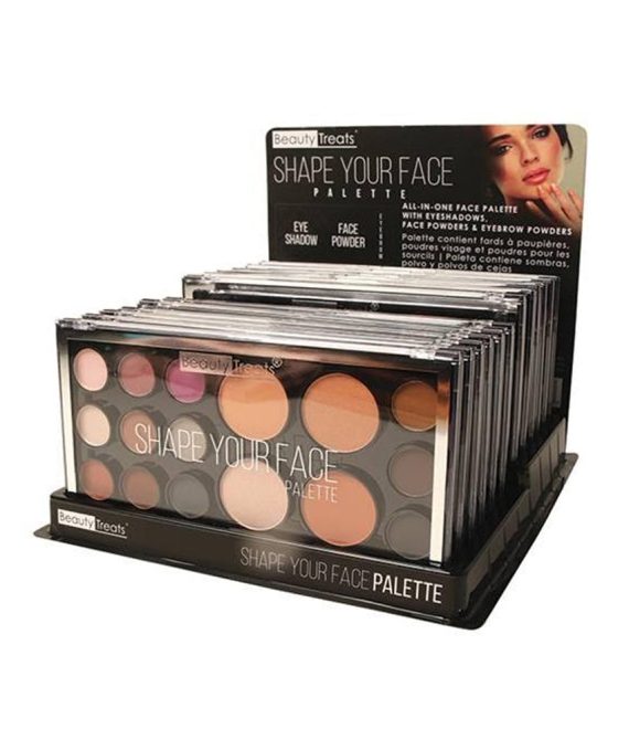 BEAUTY TREATS Shape Your Face Palette Display Set, 12 Pieces